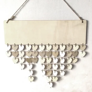 

Home Decor Wooden Anniversary Calendar Board DIY Family Friends Birthday Calendar Sign Special Dates Planner Board Hanging