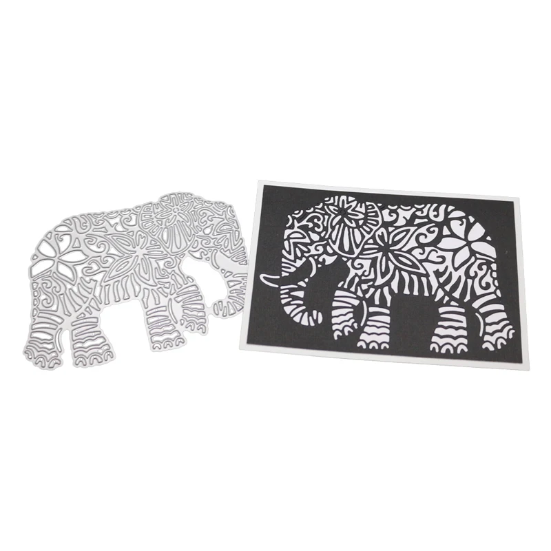 1 шт. слон высечки карты делая шаблон для скрапбукинга удар металла животных высечки для изготовления карт