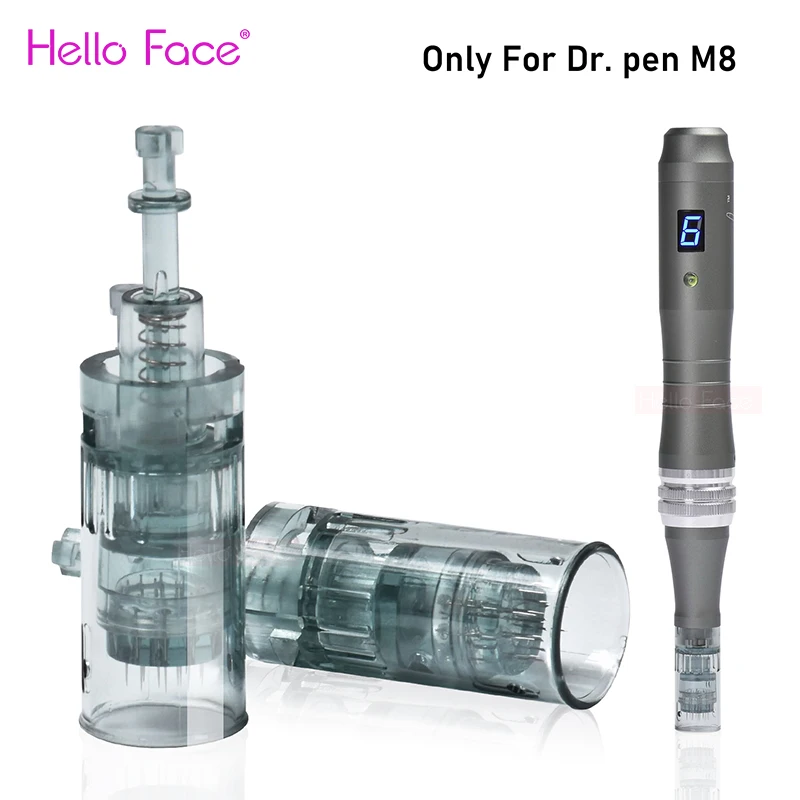 Dr. Pen M8 Micro Needle Penna Professionale Derma Punte Dell'Ago Cartuccia A Baionetta Usa E Getta 11 16 36 42 Microneedles
