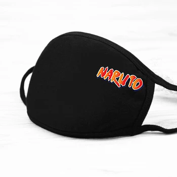 

Mens / vrouw geeft nooit op Naruto Anti-stof Herbruikbare wasbare maskers Mond-dempen Hoogwaardig katoen + Ployester Effen zwart