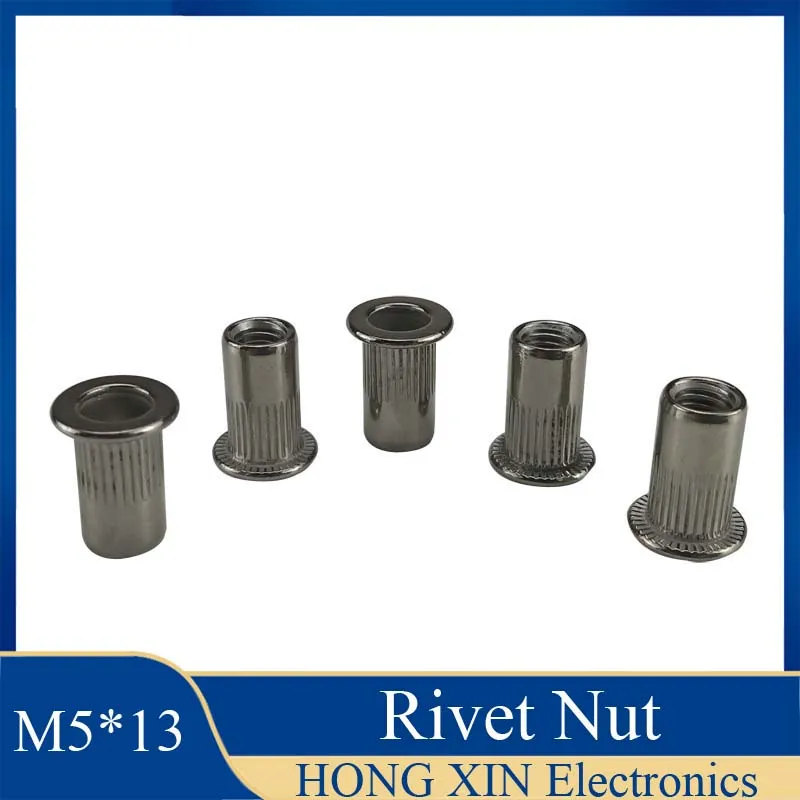 

1Pcs M5*13 Rivet Nuts Rivnuts Blindnuts Nutserts Nuts Insert Rivet