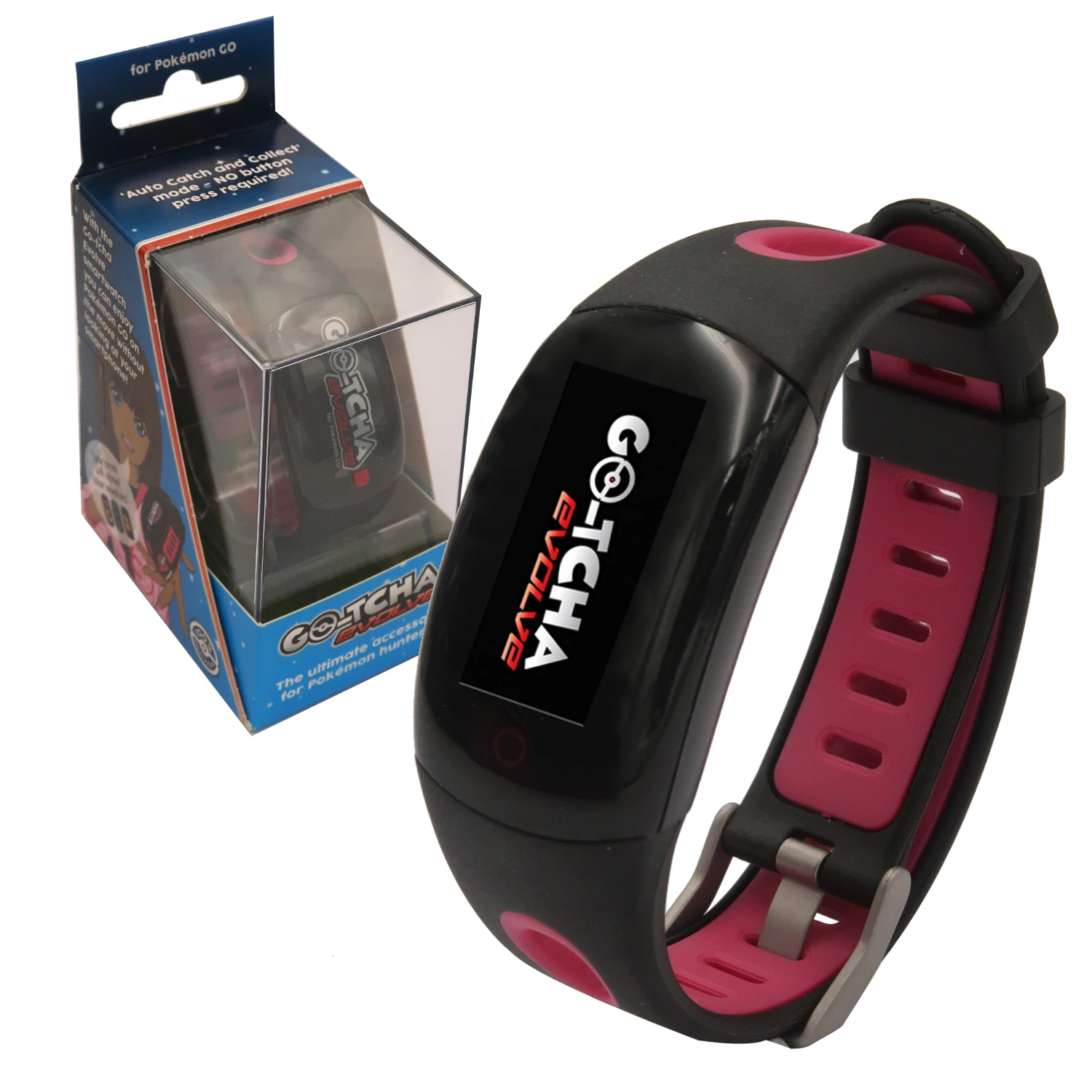 New Color Datel Go Tcha Evolve Smart Watch Bracelet Wristband For Pokemon Go Plus Pocket Auto Catch For Ios Android Pink Replacement Parts Accessories Aliexpress