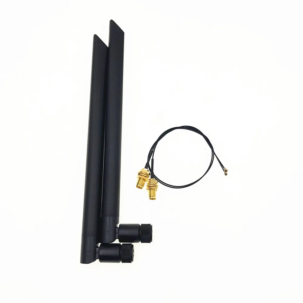 6dBi двухдиапазонный IPEX MHF4 комплект антенн для Intel 9560 9260 8265 AX200 AX201 NGFF M.2 карта U.fl RP SMA
