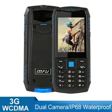 MFU A903S 3g IP68 водонепроницаемый ударопрочный мобильный телефон 2," 2700 мАч двойная камера Две sim-карты FM фонарик GPRS SOS сотовые телефоны