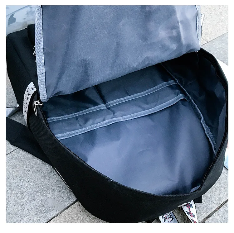 5 шт./компл. Для женщин сумка с цепочкой, парусиновая обувь Женская Белая книга рюкзак школьный рюкзак для путешествий Модные ботильоны с кисточками для девочек-подростков