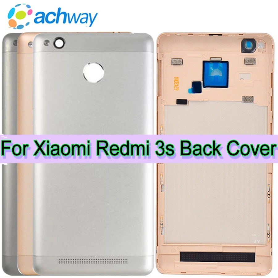 

Tested New Cover For Xiaomi Redmi 3S Battery Cover Rear Door Back Housing Case Replacement For Redmi 3s Back Battery Cover