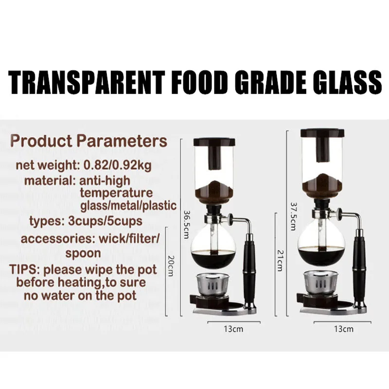 Japanese Style Coffee Syphon Pot 3/5 