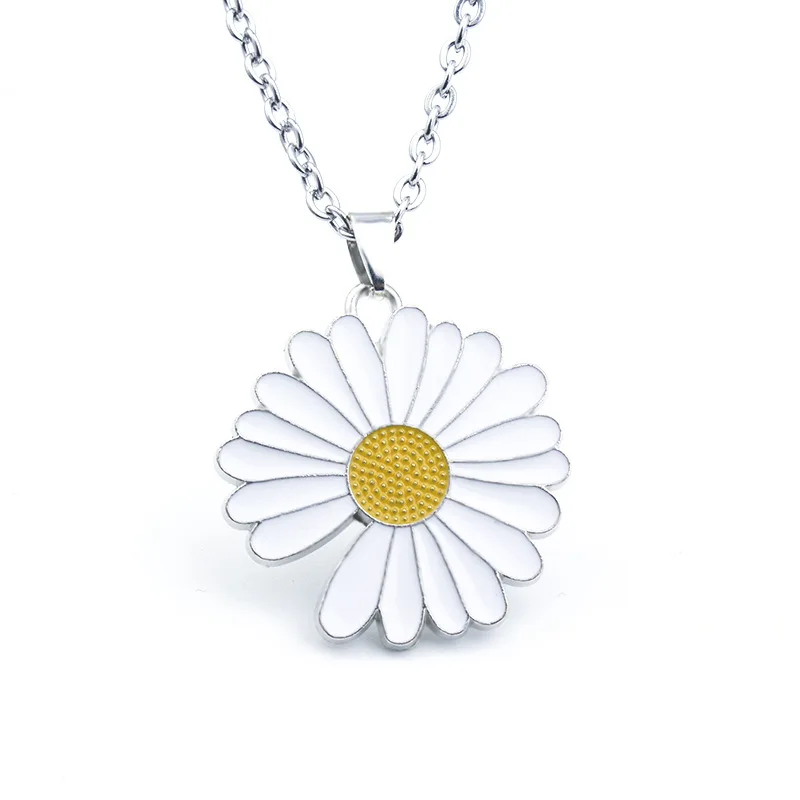 ネックレス・ペンダント +ENGBROX+ pastel moment daisy necklace EBNL22052RB Small Daisy Necklace Women Men Titanium Steel Pmo Flower