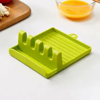 

Spoon Holder Cooking Utensil Holder Non-slip Spoon Stand For Pot Lids Silicone Chopsticks Spatula Stand For Covers Kitchenware
