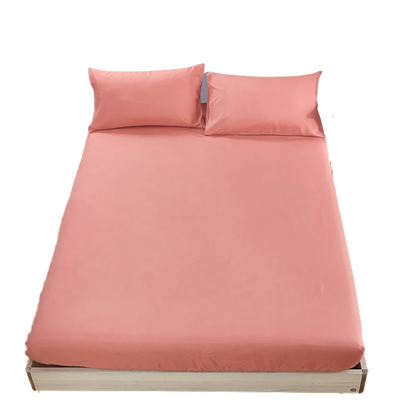 

Mattress Cover for Family Etc Mattress Cover Solid Soft Fitted Sheet with Elastic Band Mattress Protector Cover Air-Permeable