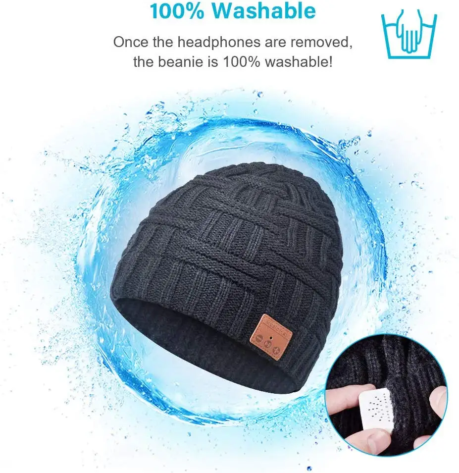 Bluetooth шапка со встроенными беспроводными наушниками Bluetooth Beanie, подарки для мужчин, подарки для женщин