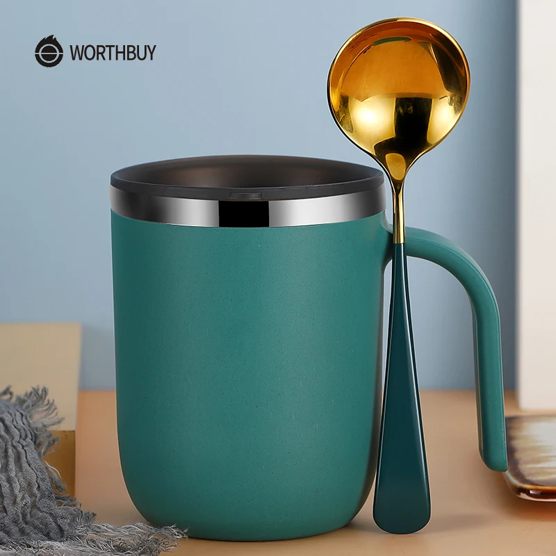 WORTHBUY 18/8 кружка для молока и кофе из нержавеющей стали двухслойная герметичная