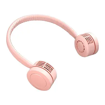 

Portable Hanging Neck Fan Cooling Fan Low Noise Strong Airflow Cooler 3 Speed Adjustable Silent Fan