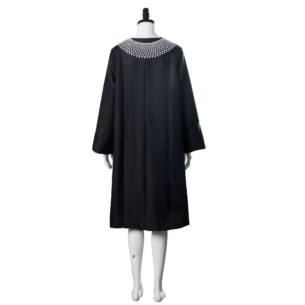 Female Ruth Bader Ginsburg Judge Cosplay Costume Feminist in honor of Supreme Court of the United States Liberal Judge Gown (5)