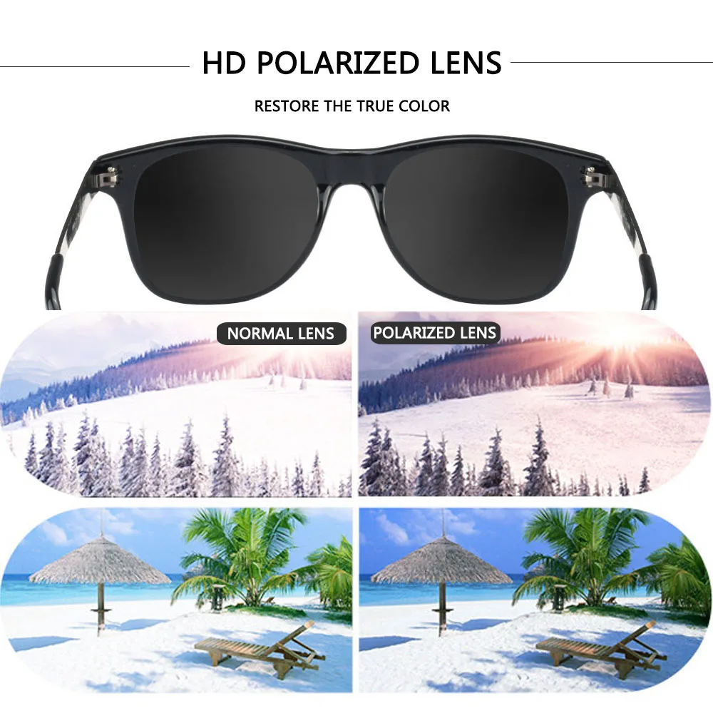 Мужские поляризованные солнцезащитные очки POLARSNOW модные брендовые дизайнерские
