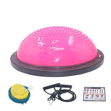 58 см фитнес упражнения пилатес йога мяч тренажерный зал пилатес оборудование баланс фитнес полушар пелота пилатес мяч