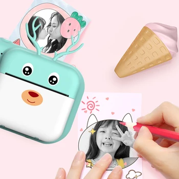 

16G Digital 1080P HD Video Photography 2.4inch Screen Travel Instant Print Camera For Kids Cute Antler USB Rechargeable Selfie