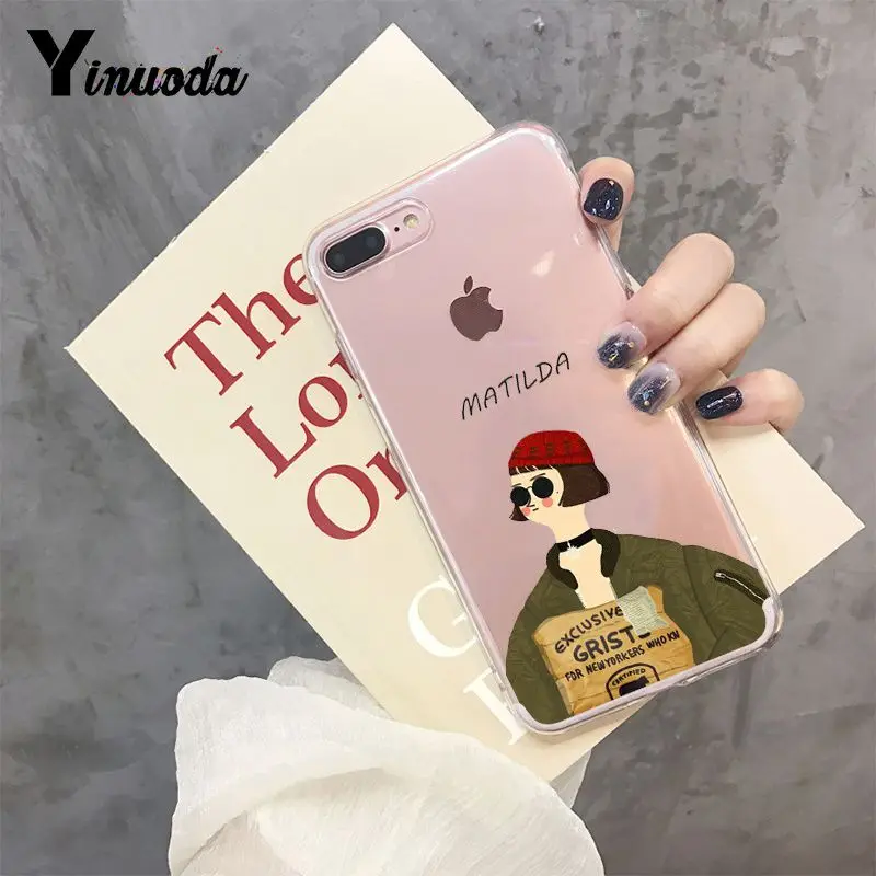 Чехол для телефона Yinuoda Cool Leon and Matilda art Couple с потрясающим пейзажем для Apple iPhone 8 7 6 6S Plus X XS max 5 5S SE XR