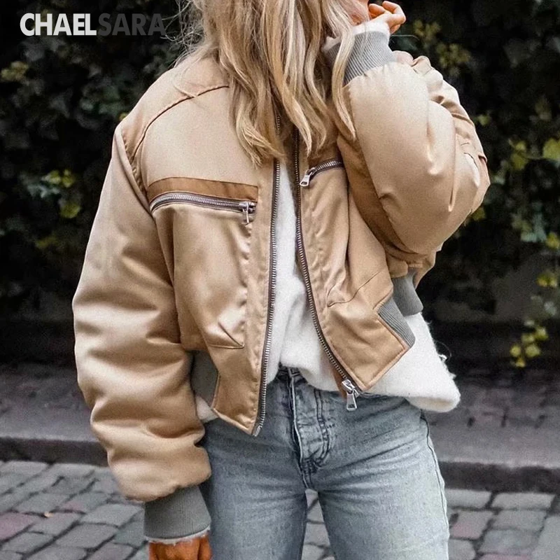 

2020 New Spring Autumn Short Baseball Jackets Women Zipper Casual Loose Bomber Coat Female Outwear
