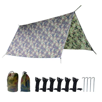 

Beach Waterproof Mat Sun Shade Sail Outdoor Top Canopy Patio 11.8' Square Beach UV Block Outdoor Tarpaulin Camping Tarp