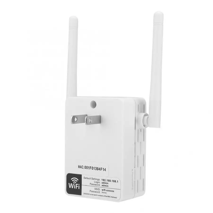 300 Мбит/с двойная антенна домашний репитер-удлинитель WiFi беспроводной усилитель сетевого сигнала