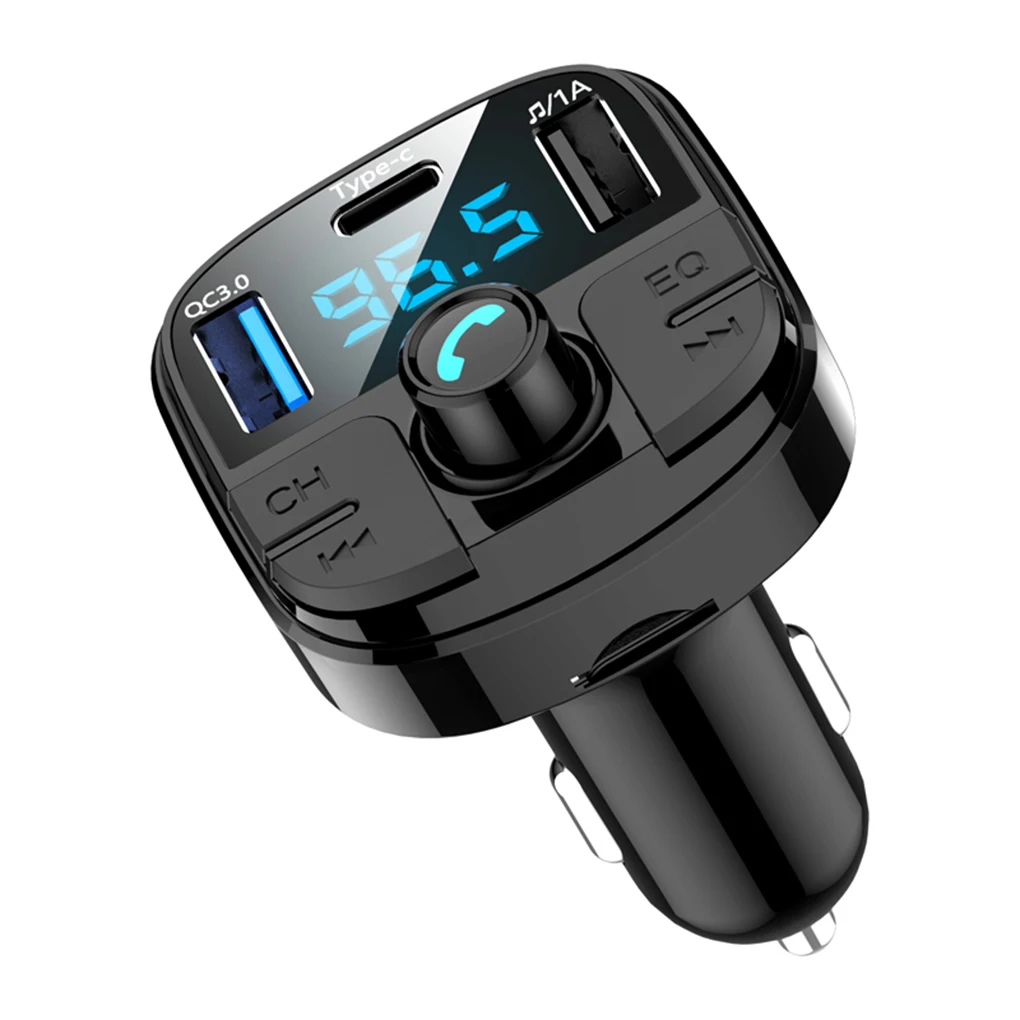 FM передатчик автомобильный беспроводной Bluetooth 5,0 комплект Авто MP3 плеер Поддержка U диск TF карта ЖК громкой связи