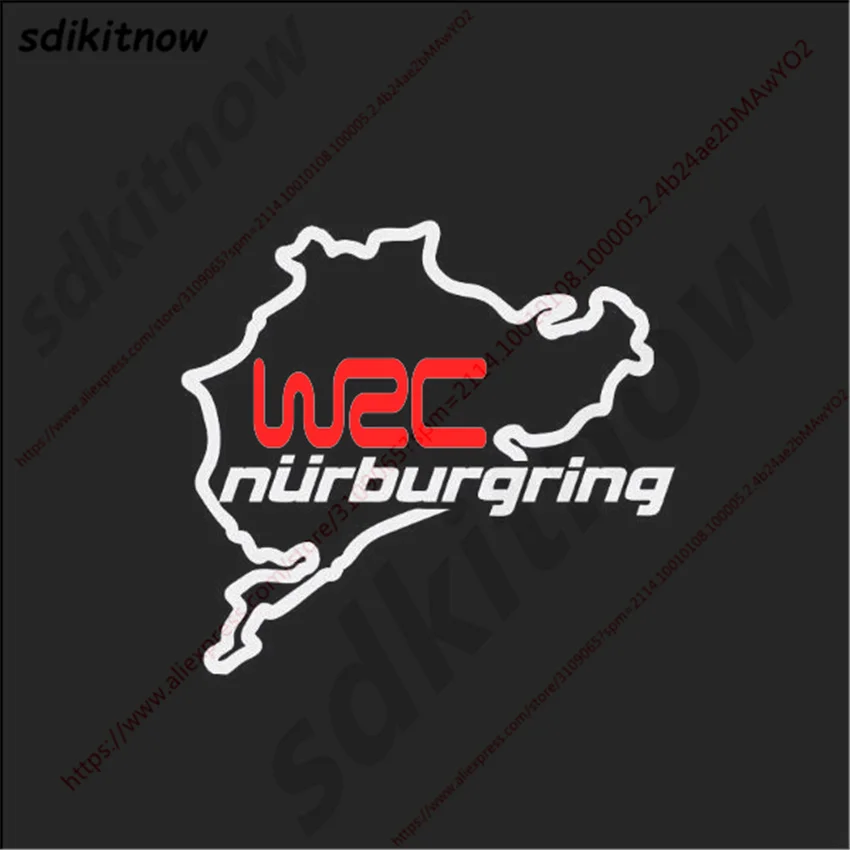 14x15 см WRC FIA World Rally наклейка чемпионата Nurburgring Спортивная Наклейка окна кузова