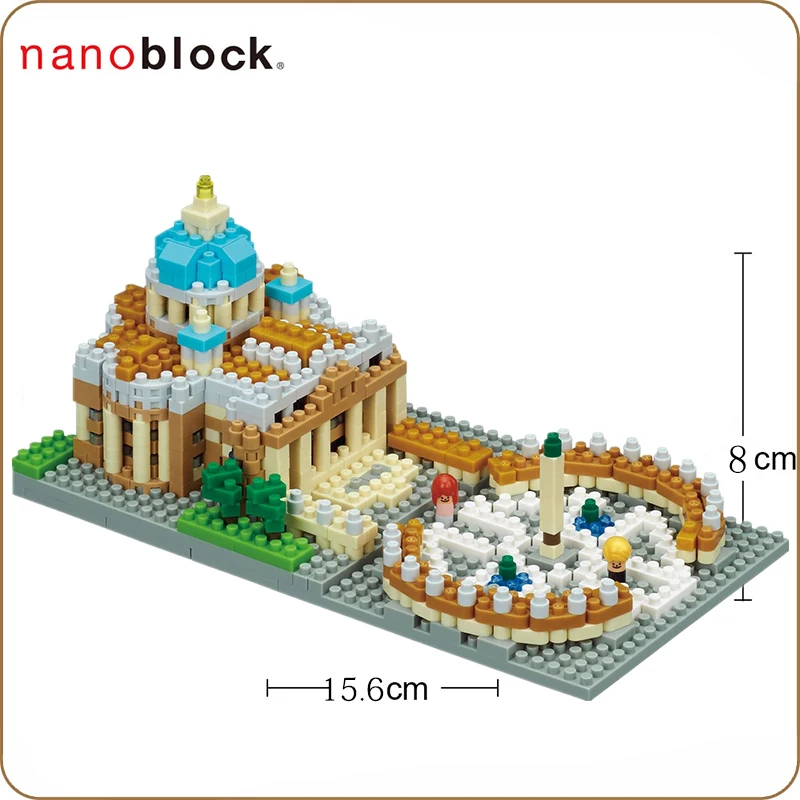 NanoBlock NBH 152 Ватикан 780 деталей строительные блоки достопримечательности для