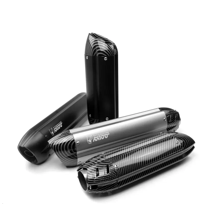Универсальный Мотоцикл выхлопная труба Akrapovic Escape Moto MIVV глушитель скутер дБ убийца длинные/короткие для Kawasaki ER6N R3 ATV велосипед
