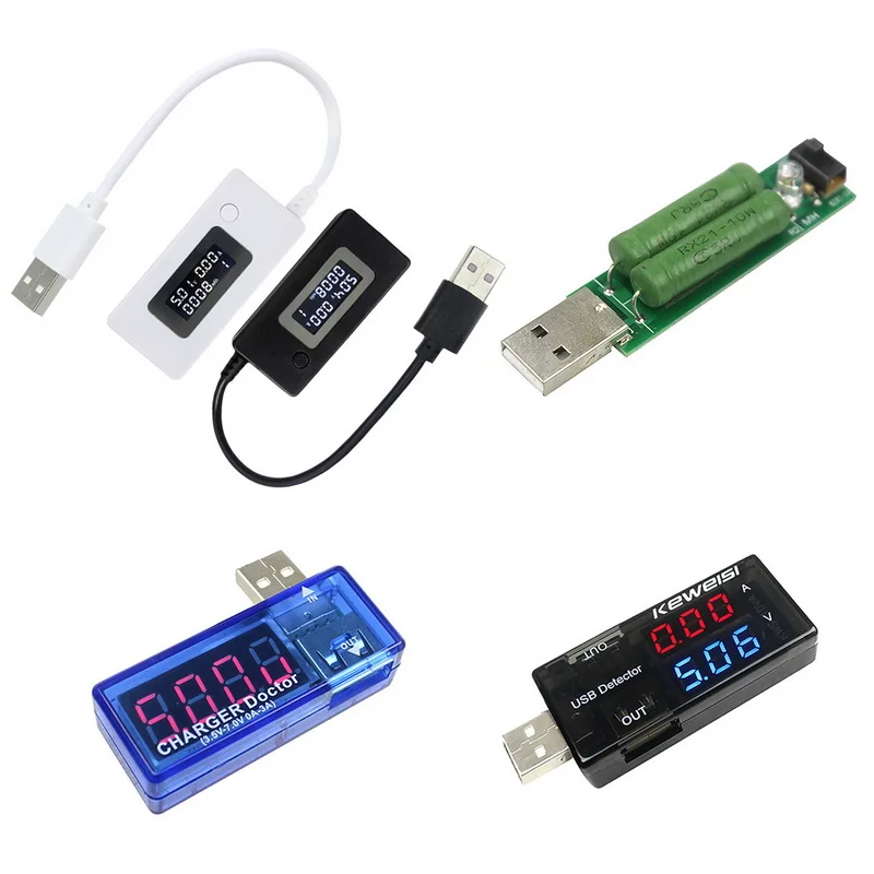 Мини измеритель напряжения и тока DIDIHOU USB ЖК экран креативный портативный