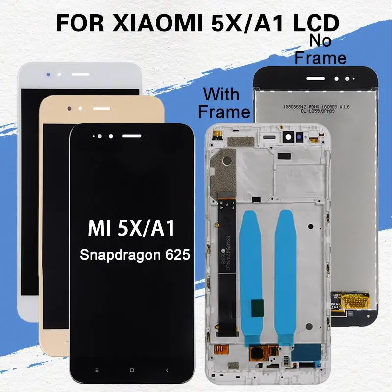 Dinamico Mi 5x Lcd для Xiaomi MI A1 дисплей с сенсорным экраном дигитайзер сборка 5X рамкой