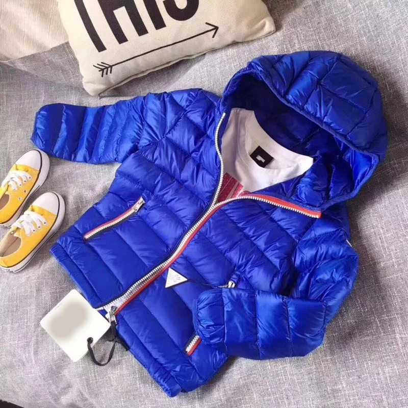 

2019 new boy and girl down coat thin jacket fashion Children's clothes