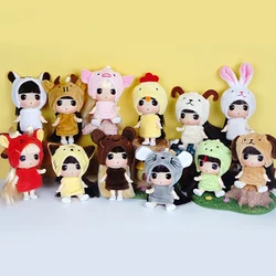 Figurines de princesse rose en vinyle, 9CM, Super Mini, Animal mignon, tenue pour filles, jouet, modèle, cadeau pour enfants, C1651 