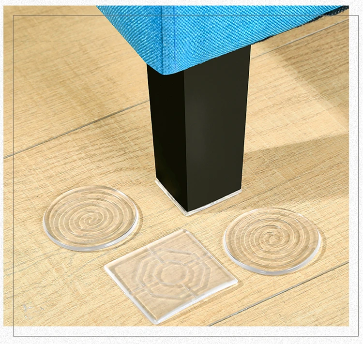 4Pc Furniture Silicon Protector Table Mat Anti Slip Shock Proof Pad Cups Chair Leg Protectors Silicone Feet Floor Legs Pads Sofa
