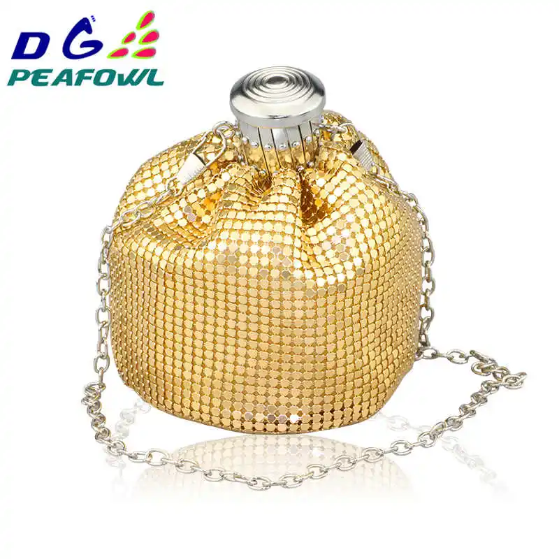 NEWBAG мини Модные алюминиевые клатчи на день для женщин универсальный кошелек