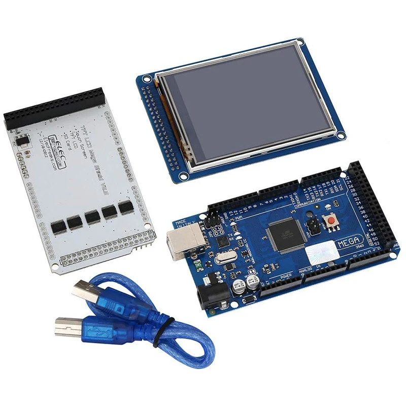 Сенсорный ЖК-экран TFT 3 2 дюйма с экраном для Mega2560 R3 Usb-кабелем Arduino | Компьютеры и