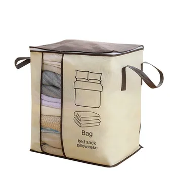 

Spot Durable Moisture Proof Dust-Proof Print Zipper Closure Quilt Clothes Storage Bag Packing Organizer Home VJ-Drop