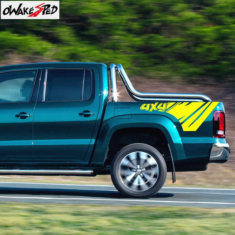 2PCS Auto Stamm Sowohl Seite Vinyl Aufkleber Auto Sport 4x4 Aufkleber Für  Volkswagen Amarok Pickup Zubehör Auto körper Decor Decals - AliExpress