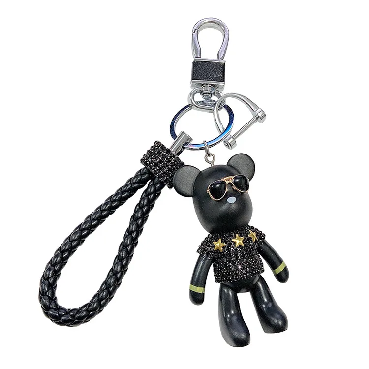 LV Black Bear Brick Keychain