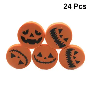 

24PCS/Set Pumpkin Shaped Eraser Practical Creative Unique Creative Gift Pencil Eraser for Students Children Kids