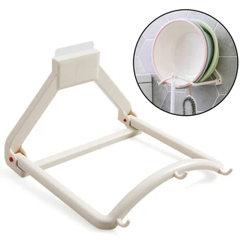

Bathroom Washbasin Rack Automatic Rebound Basin Rack with Suction Cup for Basin Hanging LB88