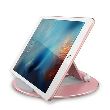 

Phone Holder Durable Universal Adjustable Mount Aluminum Alloy Stand For IPad Pro Desktop Tablet Holder Round