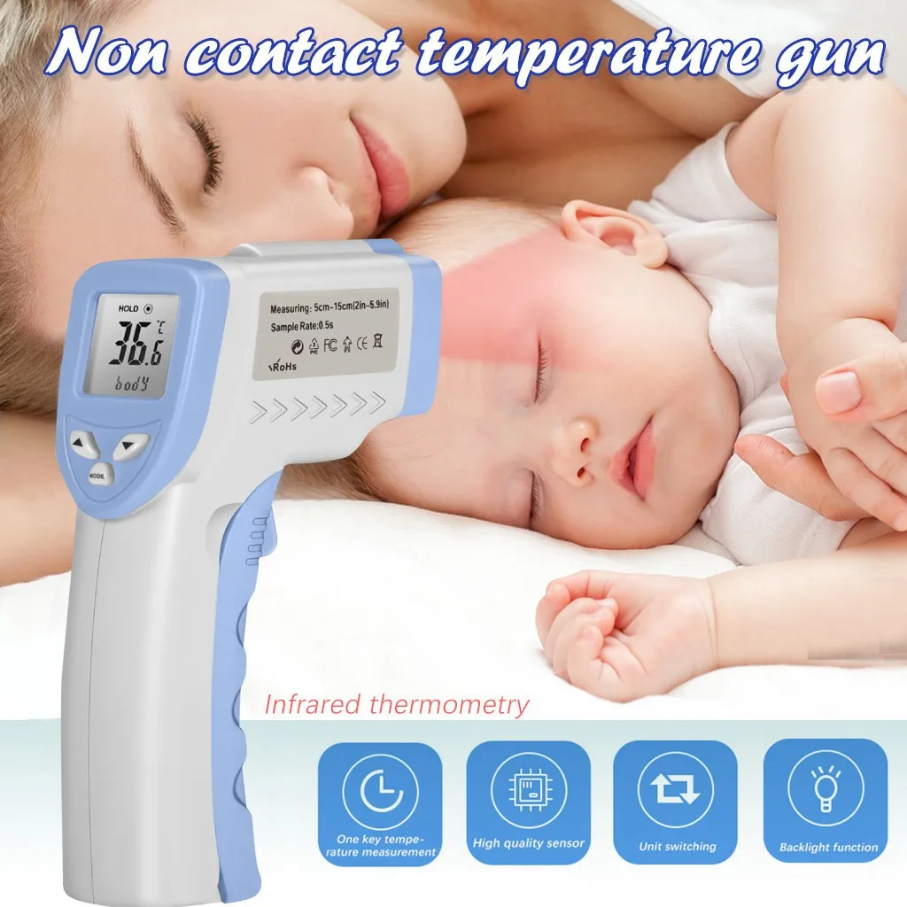 

Non-contact Infrared Thermometer For Measuring Human Body Baby Care Adult Temperature High-Precision Temperature Measuring Tool