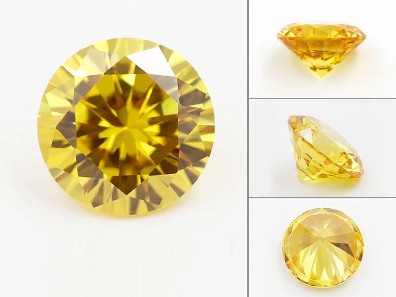 1.0~10.0mm AAAAA Various Color Loose Cubic Zirconia Stone Round Brilliant Cut CZ Stone Synthetic Gems For Jewelry Free Shipping
