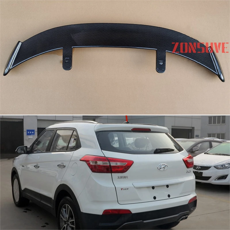 Подходит для Hyundai IX25 2014-2019 комплект из АБС-пластика углеродного волокна внешнего