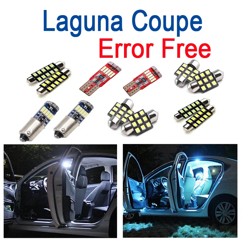 

13pc x For 2008-2015 Renault Laguna Coupe canbus Error Free Car LED bulbs Interior Reading dome Light Kit