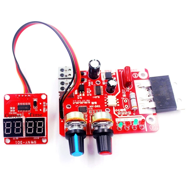 $14.71 Spot Welding Time and Current Controller Control Panel Timing Current with Digital Display Upgrade 100A