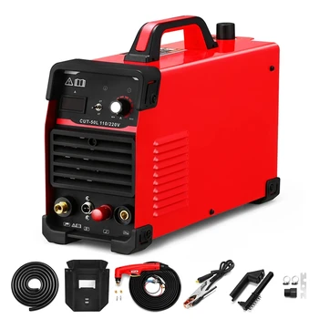 

SUNGOLDPOWER Plasma Cutter Pilot Arc CUT50 Non Touch Welding Cutting Machine Portable Plasma Cutter 2 In 1 Dual Voltage 110/220V