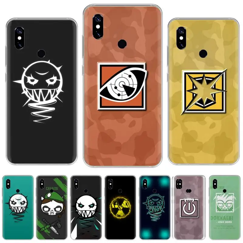Rainbow six R6 game LOGO Luxury Unique Design Phone Cover For Xiaomi Mi 8 9 SE T A2 MAX3 Redmi 4X 5 PLUS 5A 6A 7 7A K20 K30 PRO | Мобильные