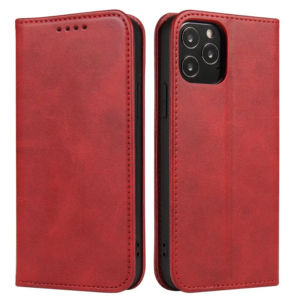 

Leather Flip Cover Protective Case for iPhone 12 Mini Leather Flip Cover Stand Style PU+TPU Wallet Holster Protective Case 5.4 i